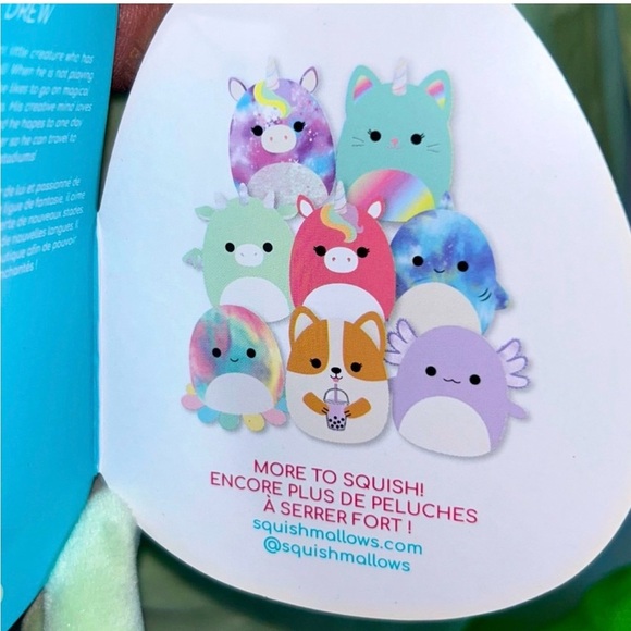 Squishmallow Drew Green Dragon Backpack. BNWT - Picture 9 of 9